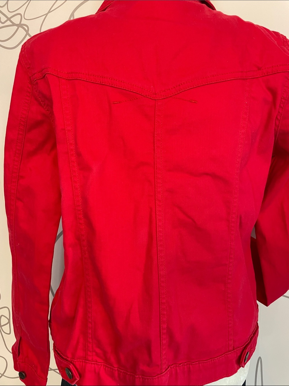 LEE Rider-Classic Red Button Front Jacket unknown size - Picture 7 of 8